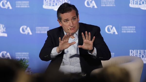 Sen. Ted Cruz, R-Texas, answers a question as he holds a town hall meeting, Thursday, July 6, 2017, in Austin, Texas - Sputnik International