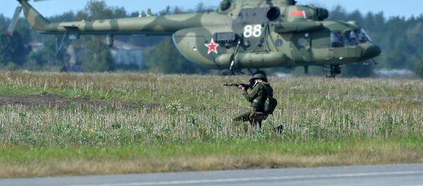 A serviceman during West 2017 exercise. (File) A serviceman during West 2017 exercise. (File) - Sputnik International