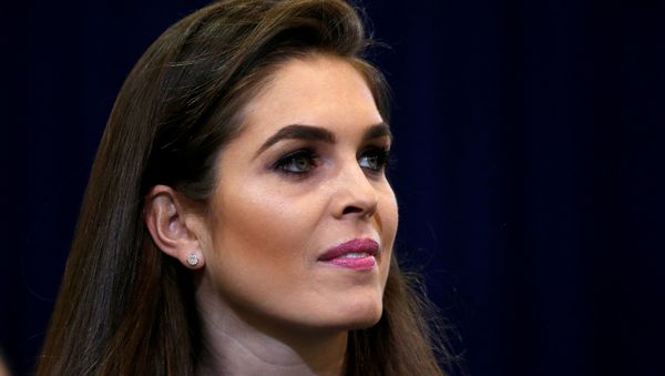 Republican presidential nominee Donald Trump's press secretary Hope Hicks is pictured during a campaign event in Phoenix, Arizona, U.S. October 29 2016 - Sputnik International