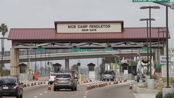 The entrance to Marine Corps base Camp Pendleton in Oceanside, California - Sputnik International