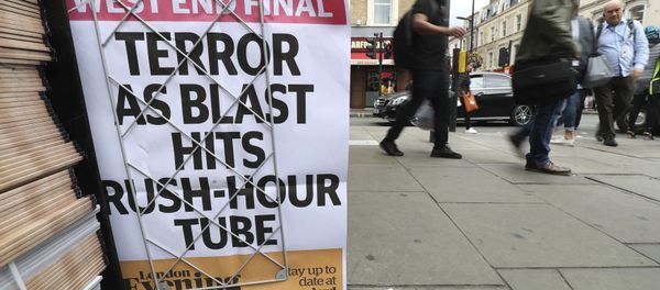 A London evening newspaper stand displays their headline outside Paddington tube station in London, after a terrorist incident was declared at Parsons Green subway station Friday, Sept. 15, 2017. A London evening newspaper stand displays their headline outside Paddington tube station in London, after a terrorist incident was declared at Parsons Green subway station Friday, Sept. 15, 2017. - Sputnik International
