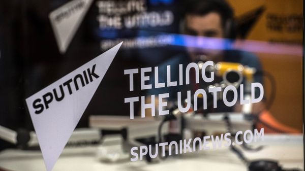 Stand of the Sputnik news agency, news websites and radio broadcast service. File photo - Sputnik International