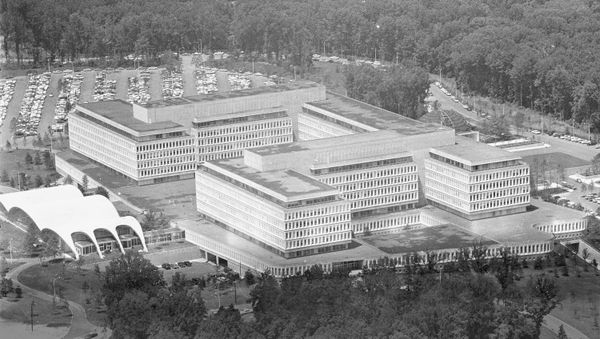 This is a general view of the new headquarters of the Central Intelligence Agency, CIA, at Langley, Virginia, on July 10, 1962. - Sputnik International