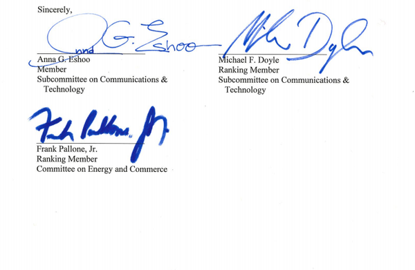 House of Representatives Open Letter to Chairman of the Federal Communications Commission House of Representatives Open Letter to Chairman of the Federal Communications Commission - Sputnik International