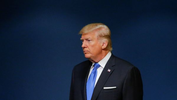 U.S. President Donald Trump arrives to addresses the 72nd United Nations General Assembly at U.N. headquarters in New York, U.S - Sputnik International