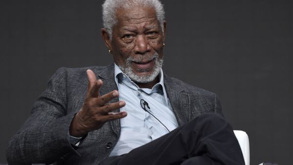 Morgan Freeman participates in The Story of Us With Morgan Freeman panel during the National Geographic Television Critics Association Summer Press Tour at the Beverly Hilton in Beverly Hills, Calif Morgan Freeman participates in The Story of Us With Morgan Freeman panel during the National Geographic Television Critics Association Summer Press Tour at the Beverly Hilton in Beverly Hills, Calif - Sputnik International