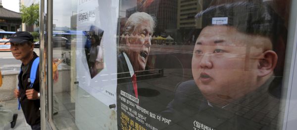A South Korean news magazine with front cover photos of U.S. President Donald Trump and North Korean leader Kim Jong Un, right, and a headline Korean Peninsula Crisis is displayed at the Dong-A Ilbo building in Seoul, South Korea, Monday, Sept. 11, 2017 A South Korean news magazine with front cover photos of U.S. President Donald Trump and North Korean leader Kim Jong Un, right, and a headline Korean Peninsula Crisis is displayed at the Dong-A Ilbo building in Seoul, South Korea, Monday, Sept. 11, 2017 - Sputnik International
