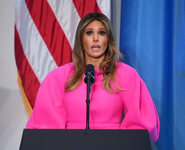 US First Lady Melania Trump addresses other spouses of world leaders at a United Nations luncheon on September 20, 2017, in the United States Mission in New York US First Lady Melania Trump addresses other spouses of world leaders at a United Nations luncheon on September 20, 2017, in the United States Mission in New York - Sputnik International