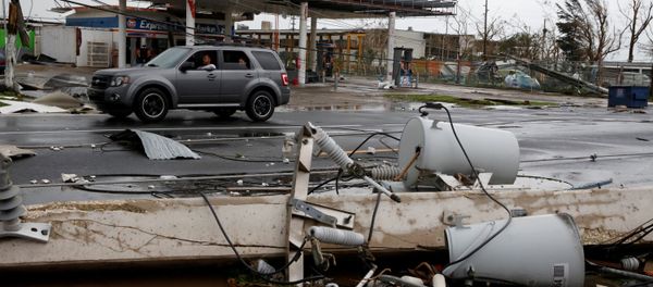 Damaged electrical installations are seen after the area was hit by Hurricane Maria en Guayama, Puerto Rico September 20, 2017 Damaged electrical installations are seen after the area was hit by Hurricane Maria en Guayama, Puerto Rico September 20, 2017 - Sputnik International