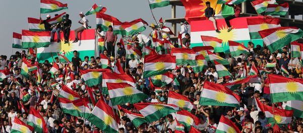 Kurds celebrate to show their support for the upcoming September 25th independence referendum in Erbil, Iraq - Sputnik International