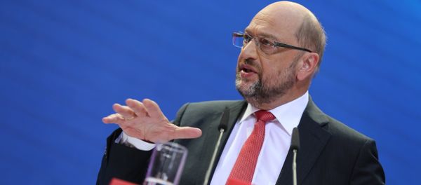 Social Demoratic Party top candidate for chancellor, Martin Schulz, speaks at the party's headquarters in Berlin, Germany, Monday, Sept. 25, 2017 one day after the parliament elections - Sputnik International