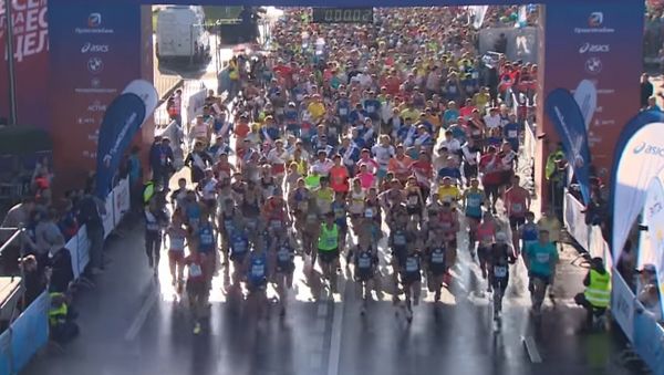 Moscow Marathon Footage - Sputnik International