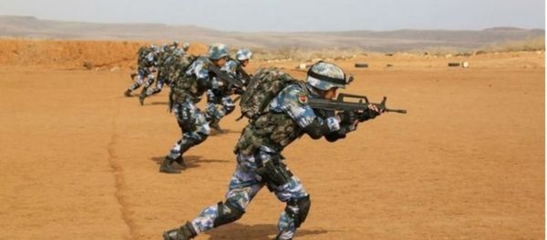 Chinese Troops Drill Outside New Base in Djbouti - Sputnik International