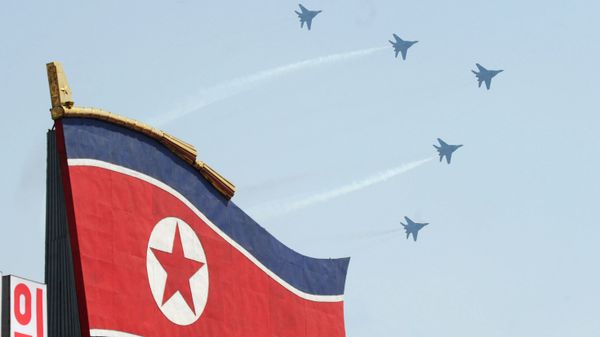 The military parade marking the 100th birthday anniversary of late North Korean founder Kim Il-sung. File photo - Sputnik International