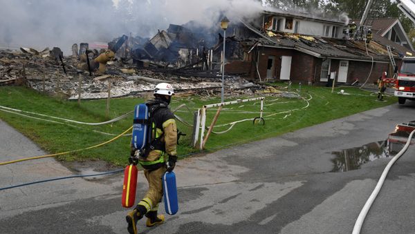 A mosque is seen in aftermath of a blaze, that police are investigating as arson, in the Vivalla area of Orebro, Sweden September 26, 2017 A mosque is seen in aftermath of a blaze, that police are investigating as arson, in the Vivalla area of Orebro, Sweden September 26, 2017 - Sputnik International