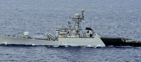 The Indian navy guided-missile corvette INS Kulish (P63) is underway in formation with Carrier Strike Group (CSG) 1 during Exercise Malabar 2012. (File) The Indian navy guided-missile corvette INS Kulish (P63) is underway in formation with Carrier Strike Group (CSG) 1 during Exercise Malabar 2012. (File) - Sputnik International