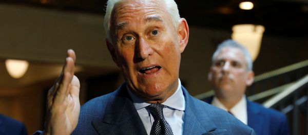 U.S. political consultant Roger Stone, a longtime ally of President Donald Trump, speaks to reporters after appearing before a closed House Intelligence Committee hearing investigating Russian interference in the 2016 U.S. presidential election at the U.S. Capitol in Washington, U.S., September 26, 2017. - Sputnik International
