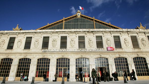 This file photo taken on December 10, 2007 shows the Saint-Charles train station in Marseille This file photo taken on December 10, 2007 shows the Saint-Charles train station in Marseille - Sputnik International