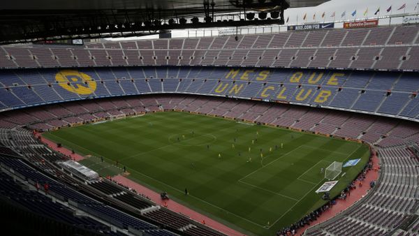 Spanish La Liga soccer match between Barcelona and Las Palmas is played at the Camp Nou stadium in Barcelona, Spain, Sunday, Oct. 1, 2017. Barcelona's Spanish league game against Las Palmas is played without fans amid the controversial referendum on Catalonia's independence. - Sputnik International