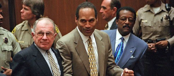 In this Oct. 3, 1995 file photo, O.J. Simpson, center, reacts as he is found not guilty of murdering his ex-wife Nicole Brown Simpson and her friend Ron Goldman, with attorneys F. Lee Bailey, left, and Johnnie Cochran Jr., right, in Los Angeles Superior Court In this Oct. 3, 1995 file photo, O.J. Simpson, center, reacts as he is found not guilty of murdering his ex-wife Nicole Brown Simpson and her friend Ron Goldman, with attorneys F. Lee Bailey, left, and Johnnie Cochran Jr., right, in Los Angeles Superior Court - Sputnik International