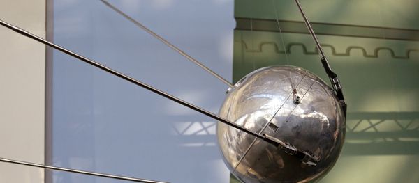 A Sputnik 1 test satellite, most likely manufactured by the Academy of Sciences of the USSR and one of only two known to exist, is displayed at the Museum of Flight, Monday, Oct. 2, 2017, in Seattle. Sixty years earlier, the Soviet Union launched Sputnik 1, the world's first artificial satellite, aboard an R-7 intercontinental ballistic missile on October 4, 1957. A Sputnik 1 test satellite, most likely manufactured by the Academy of Sciences of the USSR and one of only two known to exist, is displayed at the Museum of Flight, Monday, Oct. 2, 2017, in Seattle. Sixty years earlier, the Soviet Union launched Sputnik 1, the world's first artificial satellite, aboard an R-7 intercontinental ballistic missile on October 4, 1957. - Sputnik International