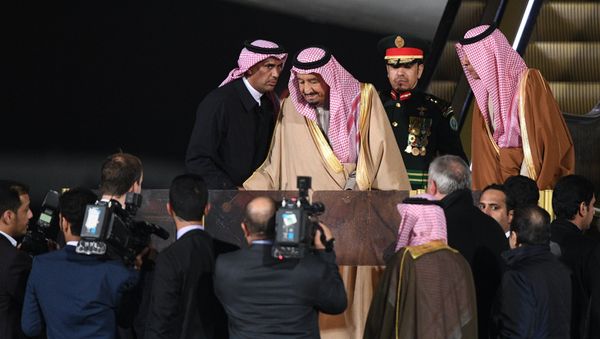 King of Saudi Arabia Salman bin Abdulaziz Al Saud arrives in Moscow - Sputnik International