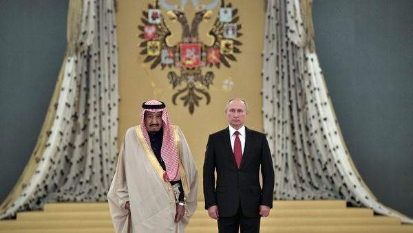 Russian President Vladimir Putin's talks with King Salman bin Abdulaziz Al Saud of Saudi Arabia - Sputnik International