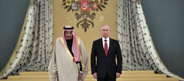 Russian President Vladimir Putin's talks with King Salman bin Abdulaziz Al Saud of Saudi Arabia Russian President Vladimir Putin's talks with King Salman bin Abdulaziz Al Saud of Saudi Arabia - Sputnik International