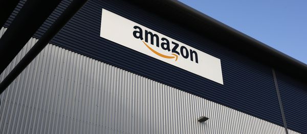 An Amazon logo hangs on a wall outside an Amazon.co.uk fulfillment centre in Hemel Hempstead, north of London. File photo - Sputnik International