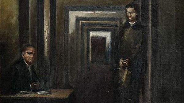 The Hitler painting at the Museo di Salo The Hitler painting at the Museo di Salo - Sputnik International