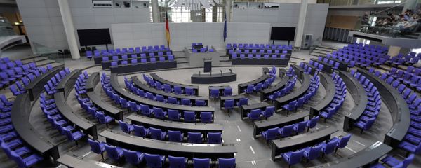 Interior view of the plenar hall of the German Federal Parliament, Bundestag, at the Reichstag building in Berlin, Germany, Tuesday, Sept. 26, 2017. Interior view of the plenar hall of the German Federal Parliament, Bundestag, at the Reichstag building in Berlin, Germany, Tuesday, Sept. 26, 2017. - Sputnik International