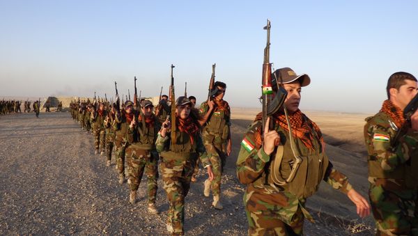 Peshmerga female fighters in Kirkuk Peshmerga female fighters in Kirkuk - Sputnik International