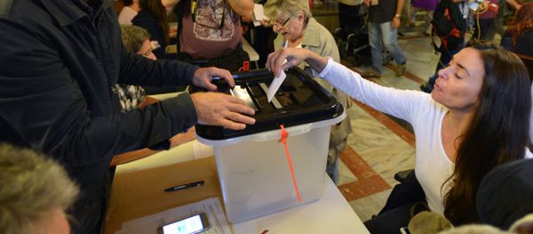 Voting at a polling station in Barcelona during a referendum on Catalonia's independence. File photo Voting at a polling station in Barcelona during a referendum on Catalonia's independence. File photo - Sputnik International