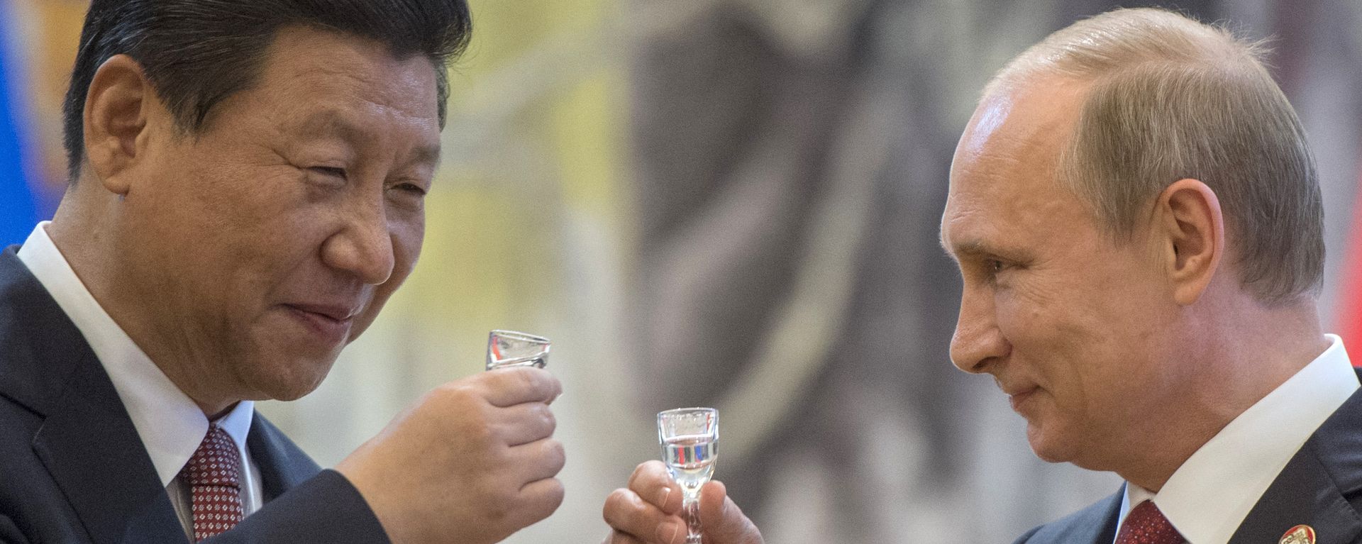 May 21, 2014. President Vladimir Putin, right, and Chinese leader Xi Jinping after the signing of joint agreements in Shanghai - Sputnik International, 1920, 22.02.2023
