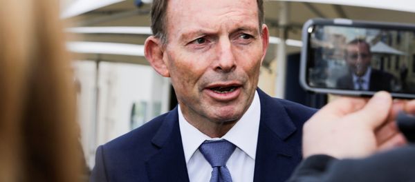 Former Australian prime minister Tony Abbott speaks to the press in Hobart, Australia, September 22, 2017 after an alleged assault on him Thursday night - Sputnik International
