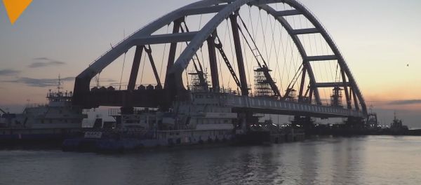 Delivery of Road Arches of the Crimean Bridge - Sputnik International