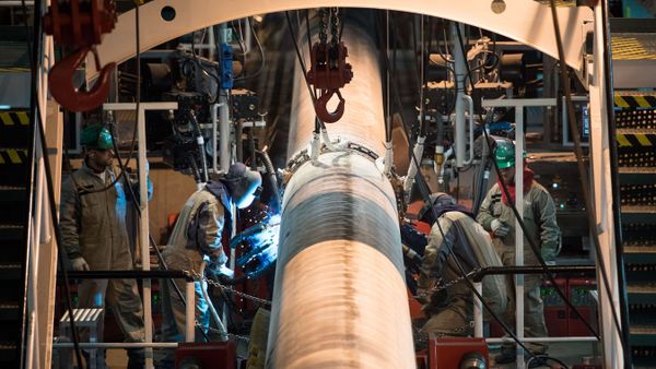 Welding operations for the construction of the Turkish Stream Offshore Gas Pipeline - Sputnik International