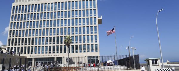 The United States flag flies at the newly-opened embassy in Havana, Cuba. (File) - Sputnik International