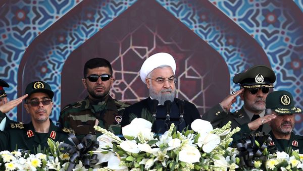 Iranian President Hassan Rouhani attends an armed forces parade in Tehran, Iran, September 22, 2017. - Sputnik International