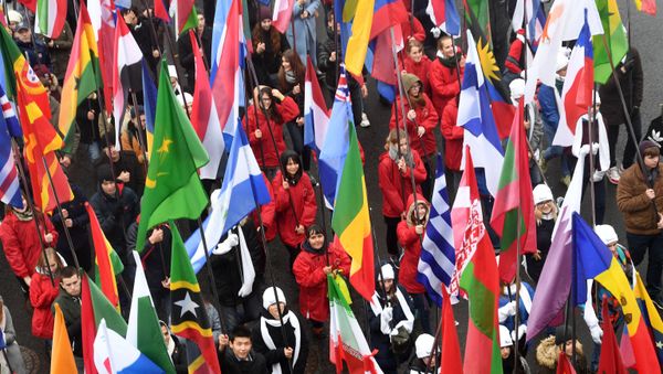 Carnival procession as part of 19th World Festival of Youth and Students - Sputnik International
