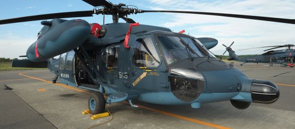 UH-60J rescue helicopter, Japan Air Self-Defense Force (JASDF) Air Rescue Wing, at Chitose Air Base located in Chitose, Hokkaido prefecture - Sputnik International