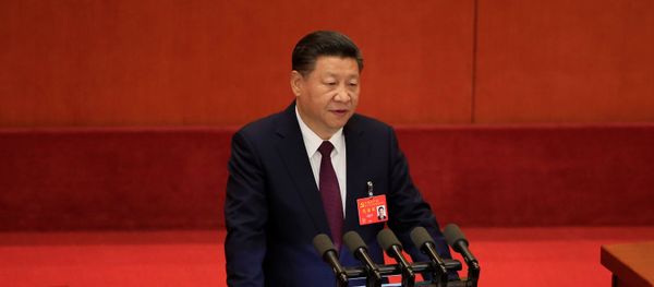 China's President Xi Jinping speaks during the opening session of the 19th National Congress of the Communist Party of China at the Great Hall of the People in Beijing, China October 18, 2017, - Sputnik International