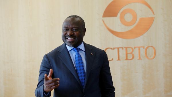 Secretary General of the Commission for the Comprehensive Nuclear-Test-Ban Treaty Organization (CTBTO) Lassina Zerbo gestures during an interview with Reuters in Vienna, Austria September 28, 2017 - Sputnik International