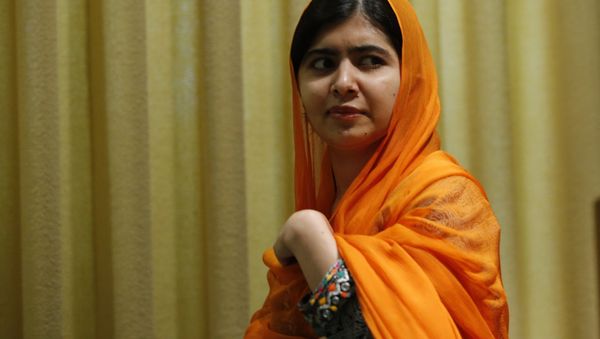 Pakistani Nobel Prize laureate and children's education advocate Malala Yousafzai arrives to address the 72nd United Nations General Assembly at UN headquarters in New York, US, September 20, 2017. Pakistani Nobel Prize laureate and children's education advocate Malala Yousafzai arrives to address the 72nd United Nations General Assembly at UN headquarters in New York, US, September 20, 2017. - Sputnik International