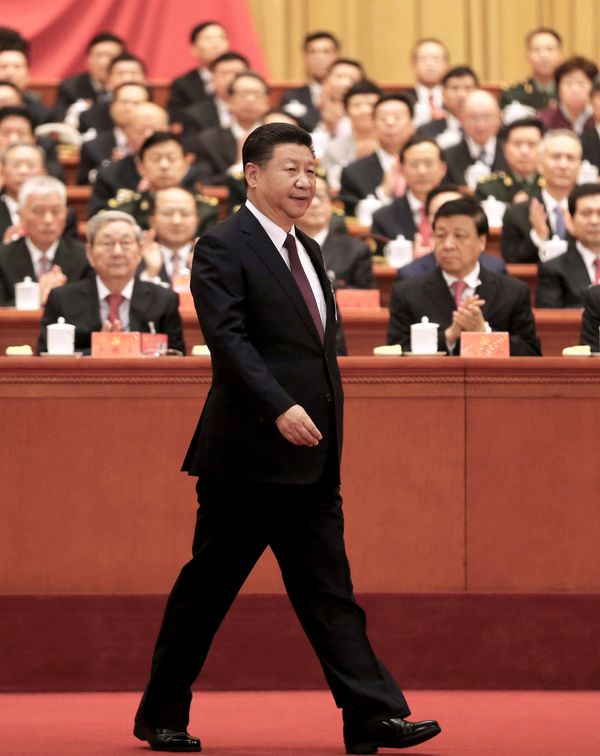 Chinese President Xi Jinping walks to the lectern to deliver his speech during the opening session of the 19th National Congress of the Communist Party of China at the Great Hall of the People in Beijing, China October 18, 2017. Chinese President Xi Jinping walks to the lectern to deliver his speech during the opening session of the 19th National Congress of the Communist Party of China at the Great Hall of the People in Beijing, China October 18, 2017. - Sputnik International