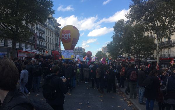 Demonstration against the French president's labour law reforms in Paris - Sputnik International