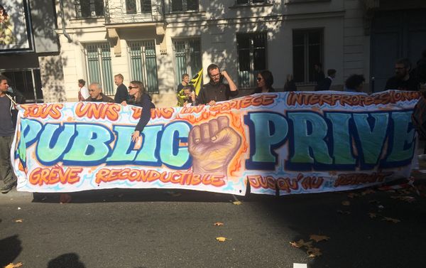 Demonstration against the French president's labour law reforms in Paris - Sputnik International