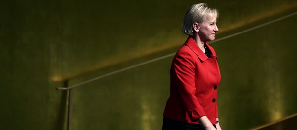 Sweden's Foreign Minister Margot Wallstrom arrives to address the 72nd Session of the United Nations General assembly at the UN headquarters in New York on September 22, 2017 - Sputnik International
