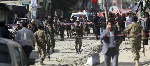 Security forces inspect the site of a suicide attack outside a Shiite mosque in Kabul, Afghanistan, Friday, Sept. 29, 2017 Security forces inspect the site of a suicide attack outside a Shiite mosque in Kabul, Afghanistan, Friday, Sept. 29, 2017 - Sputnik International