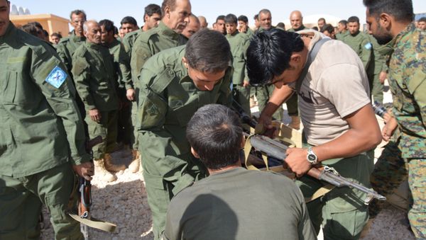SDF training in Raqqa - Sputnik International